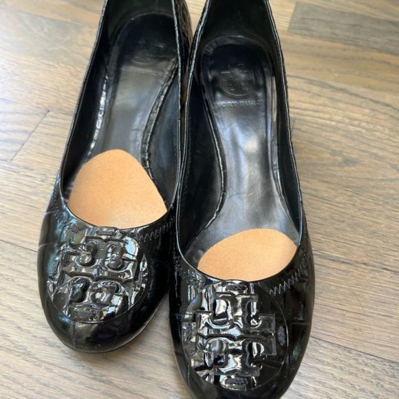 EUC Tory Burch Crocodile Embossed Ballet Flats - Picture 3 of 7